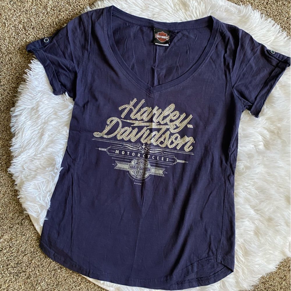 Harley Davidson Shirt Blue‎ Chambersburg PA Womens Size Medium